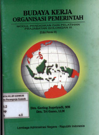 Image of Budaya Kerja Organisasi Pemerintah