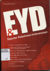 Image of EYD dan Seputar Kebahasaan Indonesia