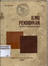 Image of Ilmu Pendidikan; Suatu Pengantar