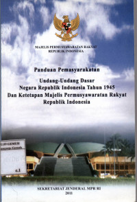 Image of Panduan Pemasyarakatan : UUD Negara RI tahun 1945 dan Ketetapan MPR RI