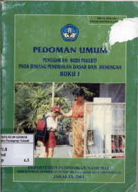 Image of Pedoman umum Pendidikan Budi Pekerti pada Jenjang Pendidikan Dasar dan Menengah