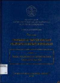 Image of Peraturan Menteri Pendidikan Nasional Republik Indonesia Nomor 22 Tahun 2006 Tentang Standar Isi Untuk Satuan Pendidikan Dasar menengah