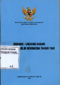 Image of Undang-Undang Dasar Republik Indonesia