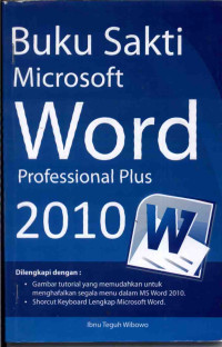 Image of Buku Sakti Microsoft Word Profesional Plus 2010